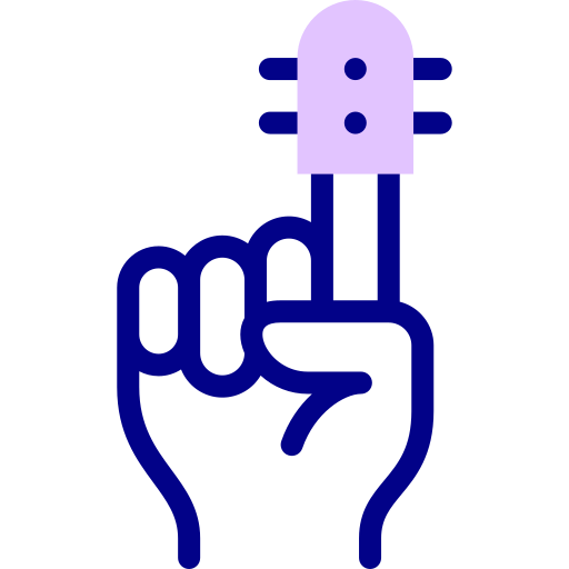 finger Detailed Mixed Lineal color icon