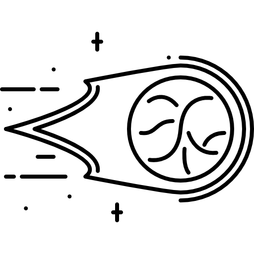 혜성 Coloring Lineal icon