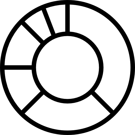 cirkeldiagram Becris Lineal icoon