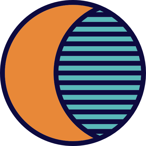 mezza luna Becris Lineal color icona