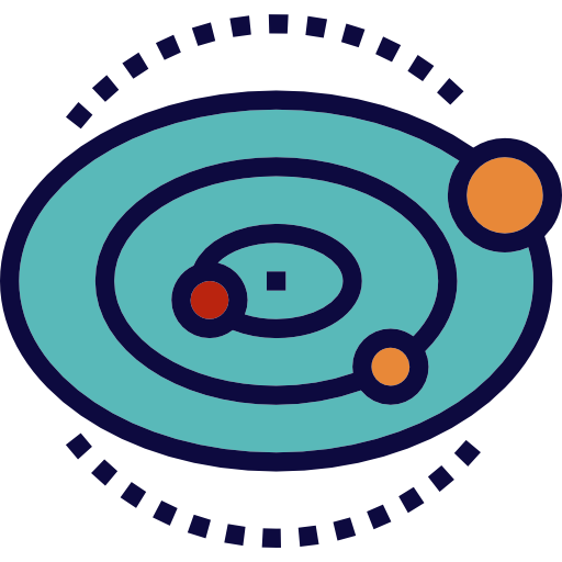 sistema solare Becris Lineal color icona