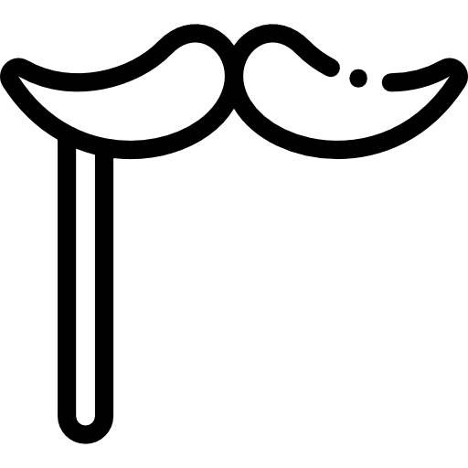 口ひげ Detailed Rounded Lineal icon