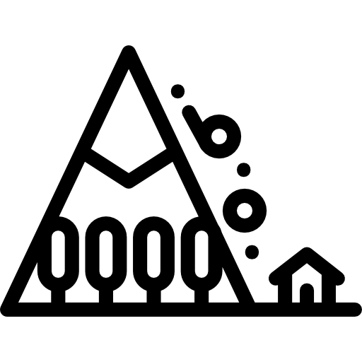 osuwisko Detailed Rounded Lineal ikona