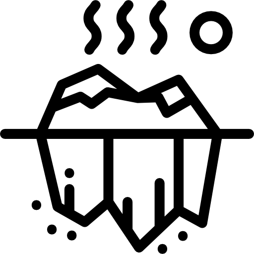 Айсберг Detailed Rounded Lineal иконка