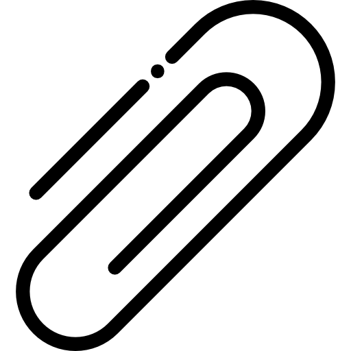 spinacz Detailed Rounded Lineal ikona