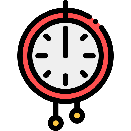 l'horloge Detailed Rounded Lineal color Icône