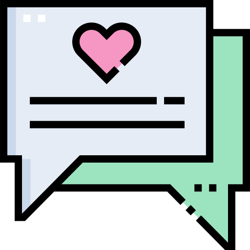 Love message Detailed Straight Lineal color icon