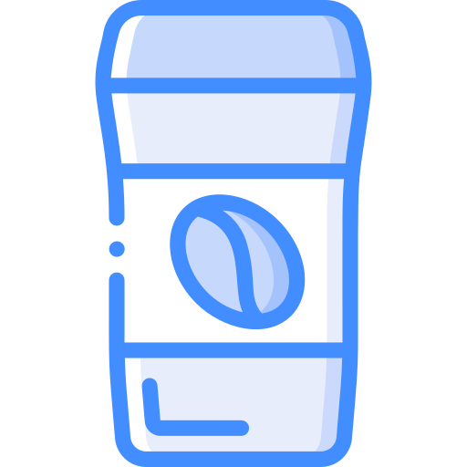 Instant coffee Basic Miscellany Blue icon