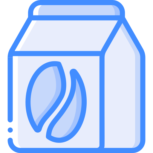 Iced coffee Basic Miscellany Blue icon