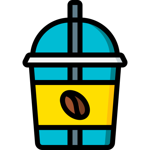 Iced coffee Basic Miscellany Lineal Color icon