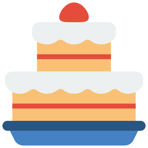 Cake Basic Miscellany Flat icon