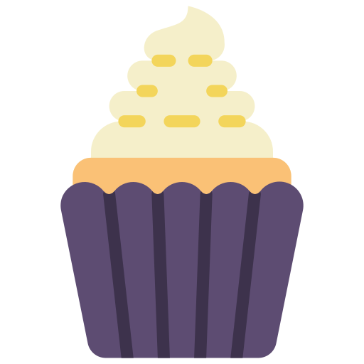 Cupcake Basic Miscellany Flat icon