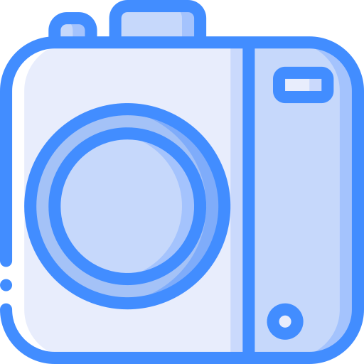 カメラ Basic Miscellany Blue icon