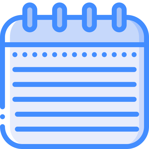Note Basic Miscellany Blue icon