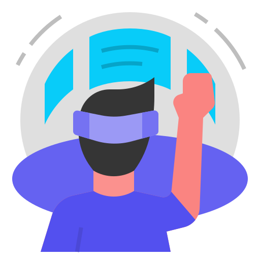 Virtual reality Wichai.wi Flat icon