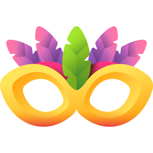 Eye mask 3D Color icon