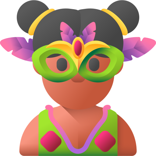 Girl 3D Color icon