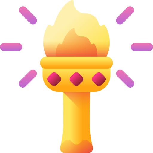 flambeaux 3D Color icona