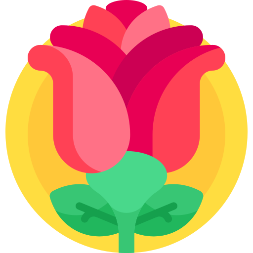 rosa Detailed Flat Circular Flat icono