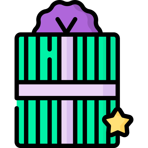 geschenkbox Special Lineal color icon