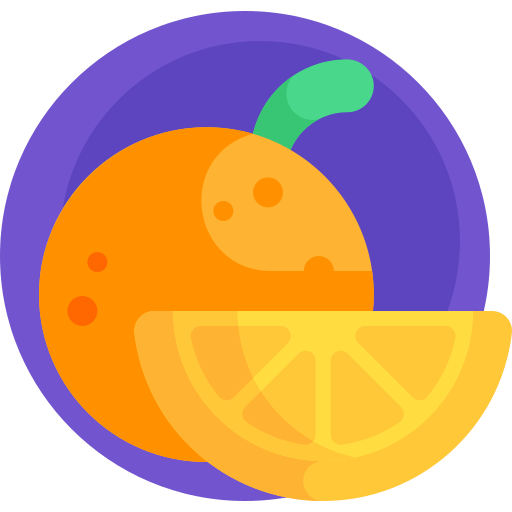 апельсин Detailed Flat Circular Flat иконка