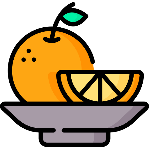 sinaasappelen Special Lineal color icoon