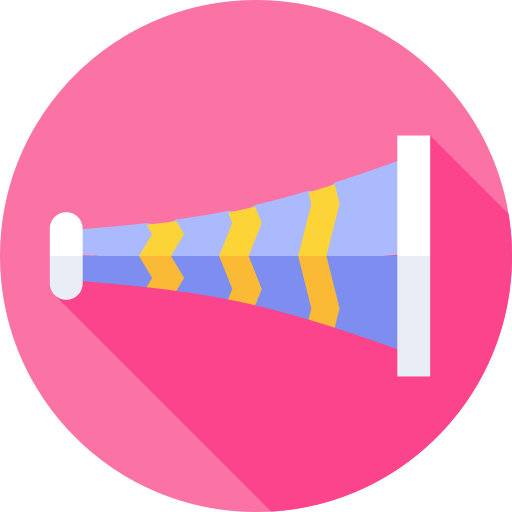 partyhorn Flat Circular Flat icon