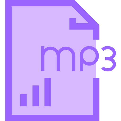 mp3 Generic Outline Color ikona