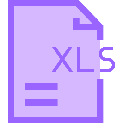 xls Generic Outline Color ikona