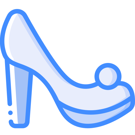 High heels Basic Miscellany Blue icon