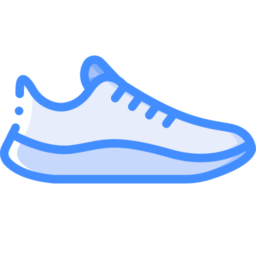 Running shoe Basic Miscellany Blue icon