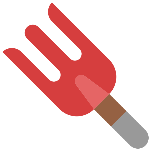 tenedor de jardín Generic Flat icono