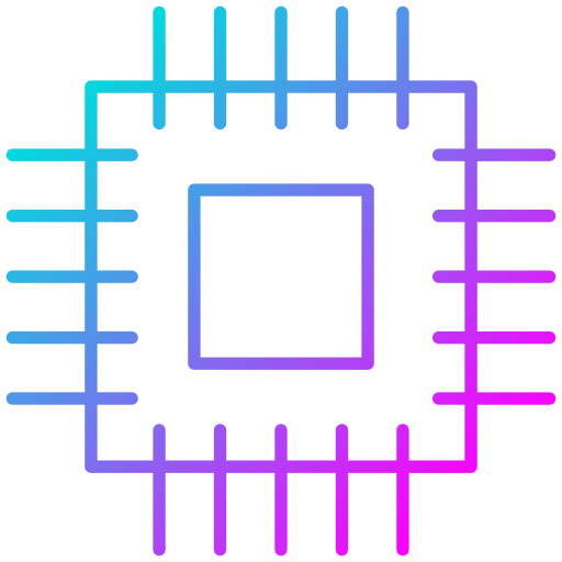 Microprocessor Generic Gradient icon