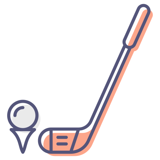 palo de golf Generic Color Omission icono