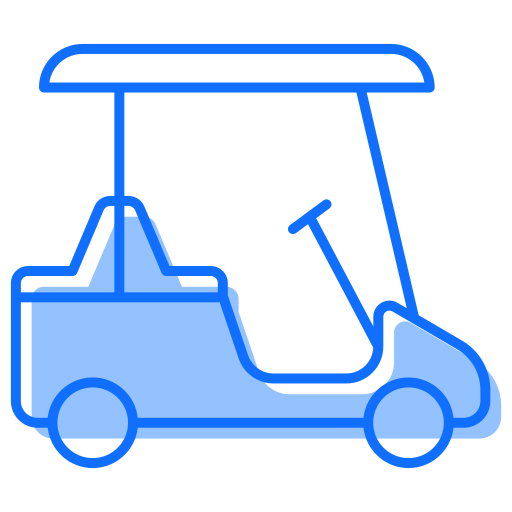 carro de golf Generic Blue icono