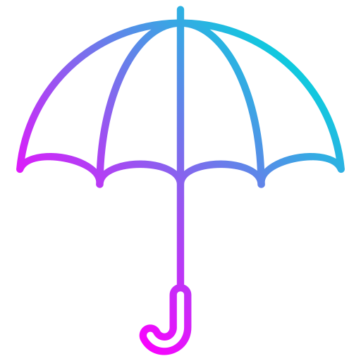 guarda-chuva Generic Gradient Ícone