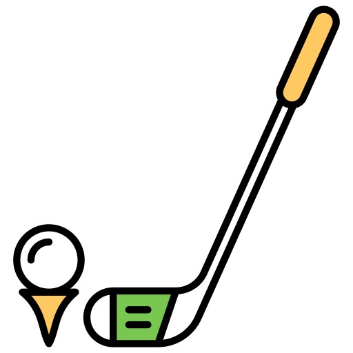 sprzęt golfowy Generic Outline Color ikona