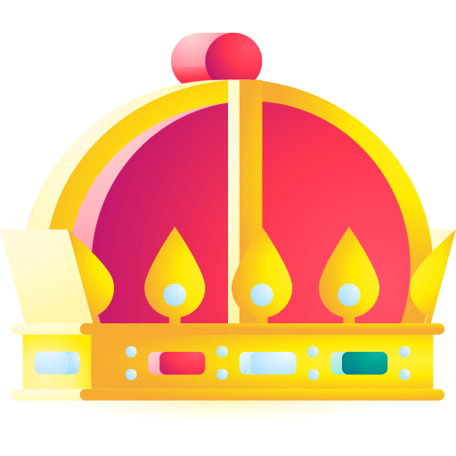 corona 3D Toy Gradient icona