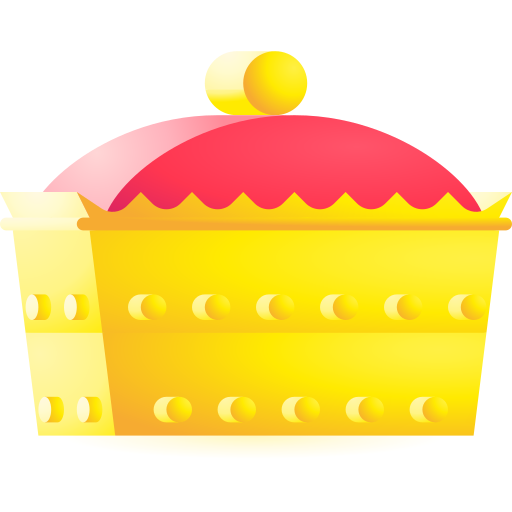 왕관 3D Toy Gradient icon