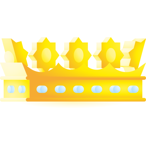 corona 3D Toy Gradient icono