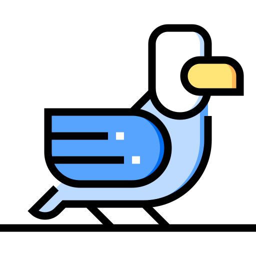 Bird Detailed Straight Lineal color icon