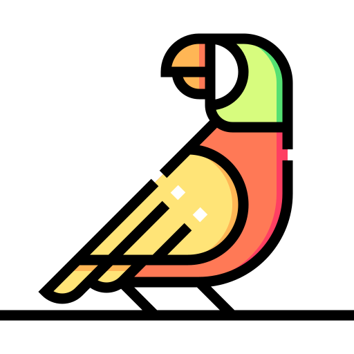 鳥 Detailed Straight Lineal color icon