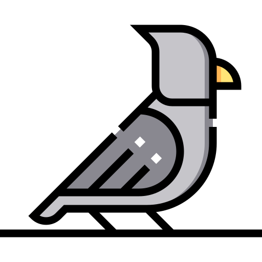 鳥 Detailed Straight Lineal color icon