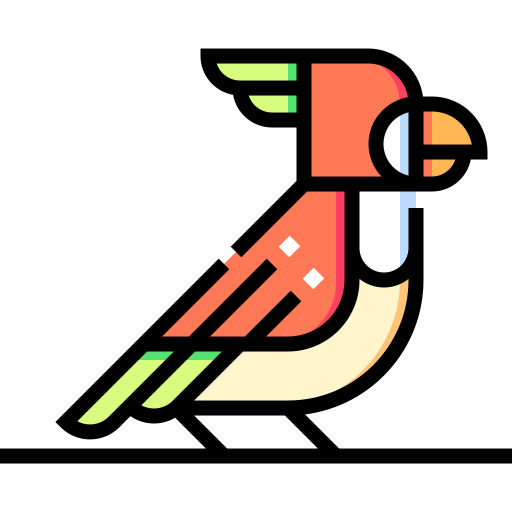 oiseau Detailed Straight Lineal color Icône