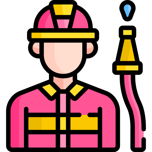 sapeur pompier Special Lineal color Icône
