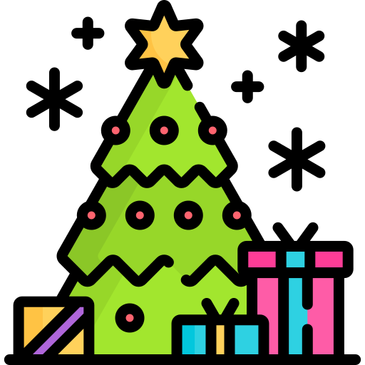 クリスマスツリー Special Lineal color icon