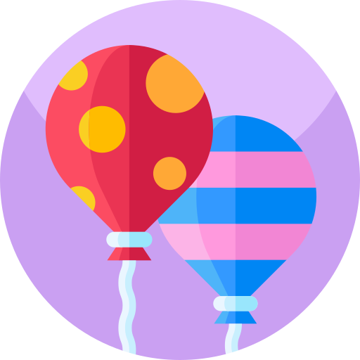 Balloon Geometric Flat Circular Flat icon