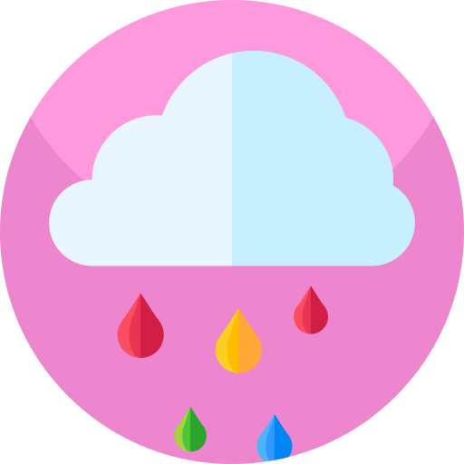 雨 Geometric Flat Circular Flat icon