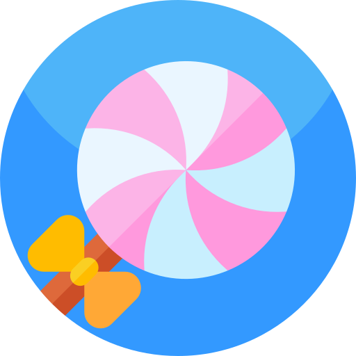 snoep Geometric Flat Circular Flat icoon