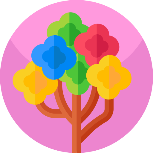 drzewo Geometric Flat Circular Flat ikona